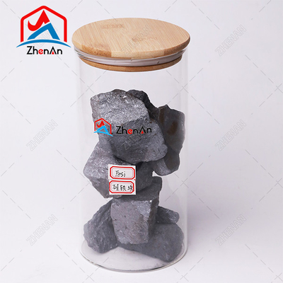 El uso de hierro fundido FeSi Lump 75 72 10-50mm 50-100mm Ferrosilicio 75% 72% Ferro silicio
