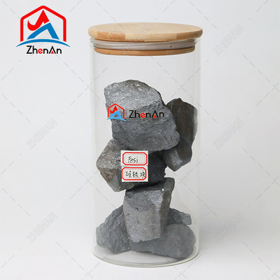 El uso de hierro fundido FeSi Lump 75 72 10-50mm 50-100mm Ferrosilicio 75% 72% Ferro silicio