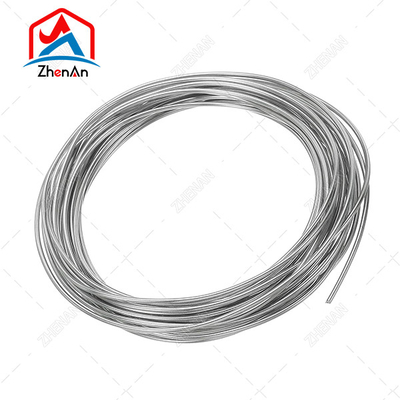 Plata tamaño personalizado alambre de zinc galvanizado 99,995%