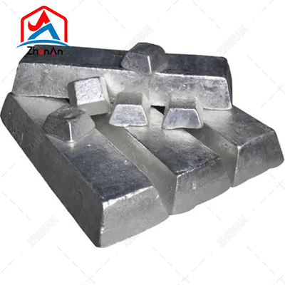 Lingote de magnesio de alta pureza gris plateado para la producción de aleaciones metálicas