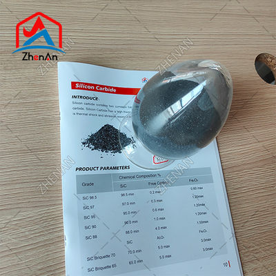 Sic 97,8% Carburo de silicio negro / Carburo de silicio ferroso para abrasivos recubiertos