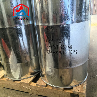 Fe Vanadio 80 Grado Grúas de baja impureza Color negro plateado aplicado en la fabricación de acero aeroespacial