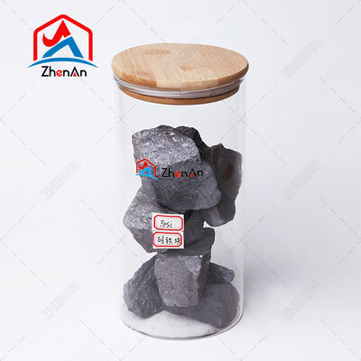 Ferrosilicio FeSi 65/75 Aleación de hierro de silicio con un contenido de silicio del 65­75% y un tamaño de partícula de 10­220 mm para la fabricación de acero de grado industrial