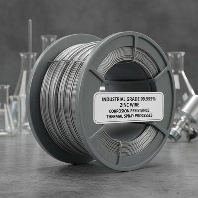 Alambre de zinc de grado industrial 99,995% para procesos de corrosión y pulverización térmica