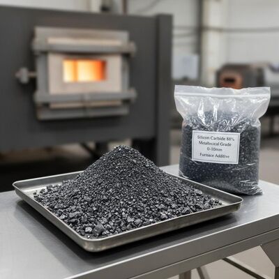 Aditivo de horno de carburo de silicio de grado metalúrgico con 88% de pureza, 0-10 mm, para la industria de fundición