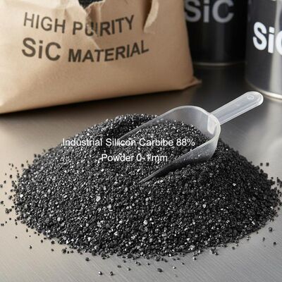 Polvo de carburo de silicio de alta pureza 88% 0-1 mm para aplicaciones de desoxidación eficiente del acero y refractarias