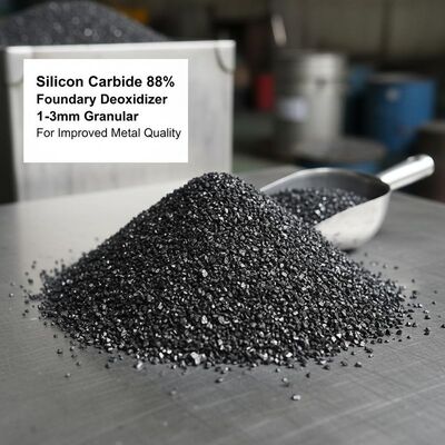Desoxidante granular 88% de contenido de SiC, 1-3 mm, para la industria de fundición para mejorar la calidad del metal
