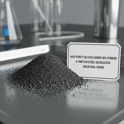 Polvo de carburo de silicio de alta pureza 90% 0-1 mm para desoxidación de acero de grado industrial